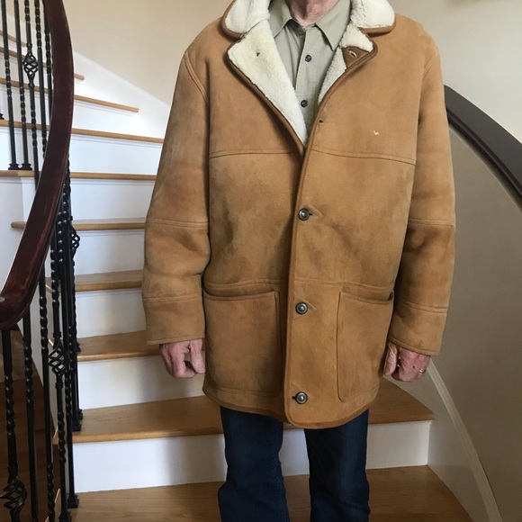 Shearling genuine coat - Picture 1 of 5